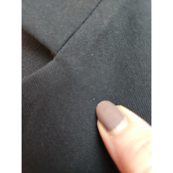 Austin Reed Womens Black Worsted Wool Blazer Sz 12 Lined One Button Some Wear - Picture 10 of 12